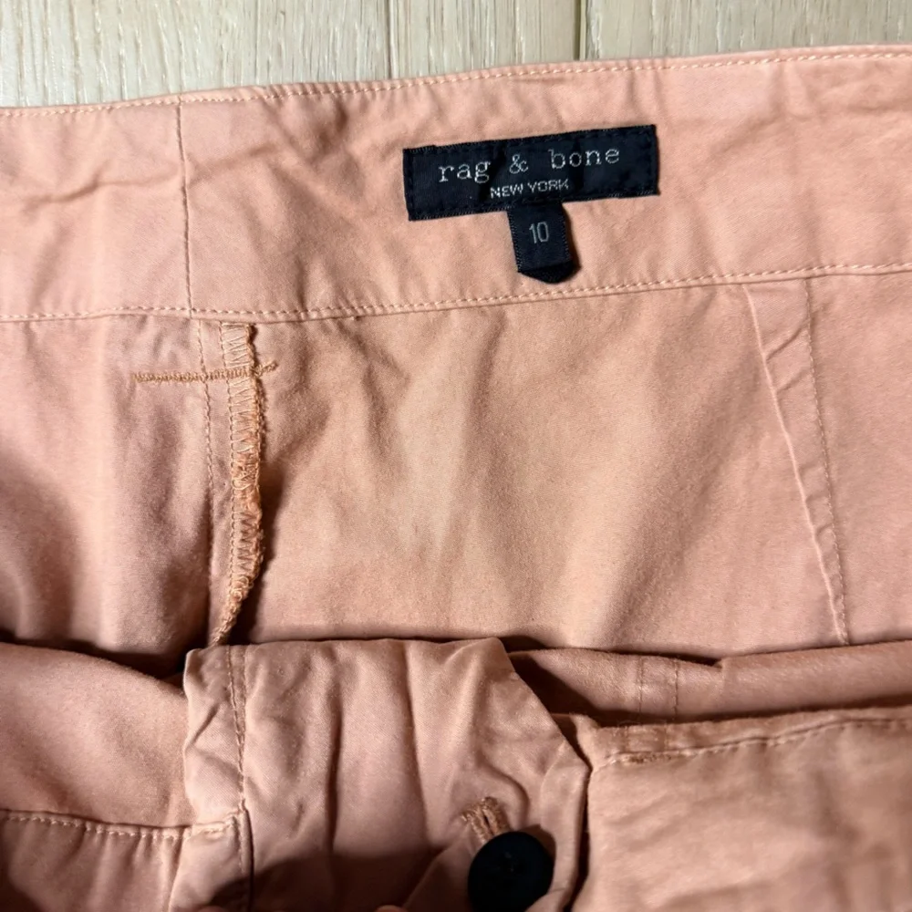 Rag & Bone Leyton Workwear Ankle Pants Pink Size 10 - Picture 10 of 10